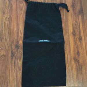 Dolce & Gabbana black dust bag shoe bag